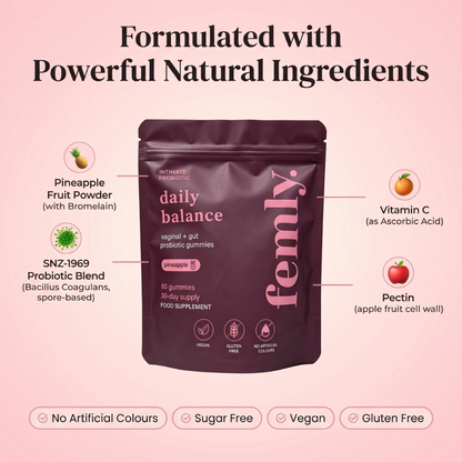 Daily Balance Vaginal + Gut Probiotic Gummies